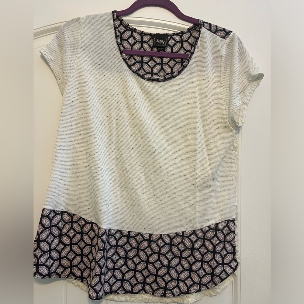 Lace back top